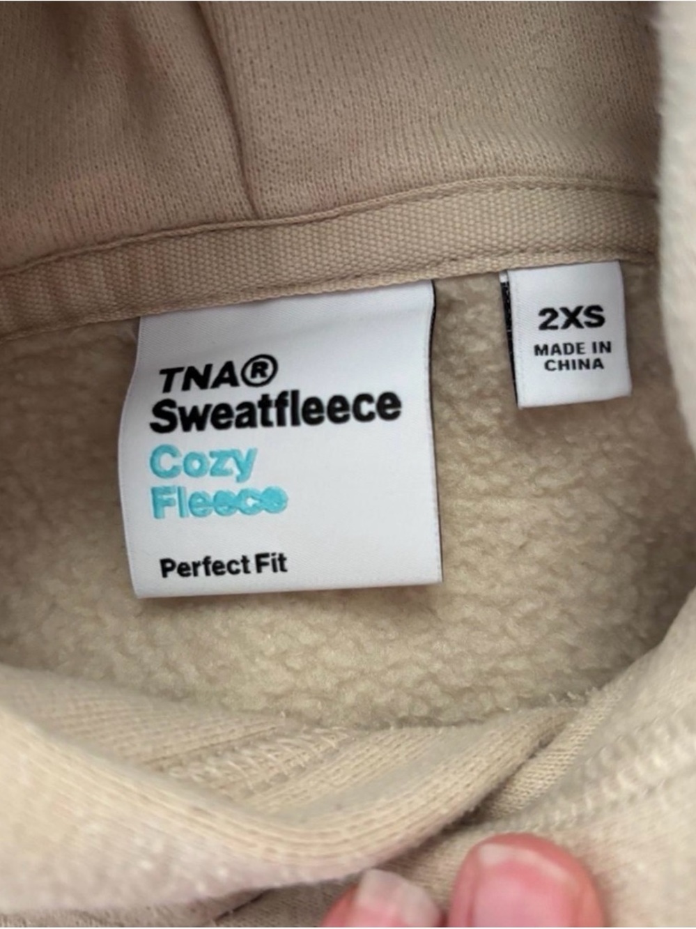 TNA Cozy Sweatfleece Crewneck - Cream
